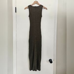 Quince Cotton Cashmere Midi Dress